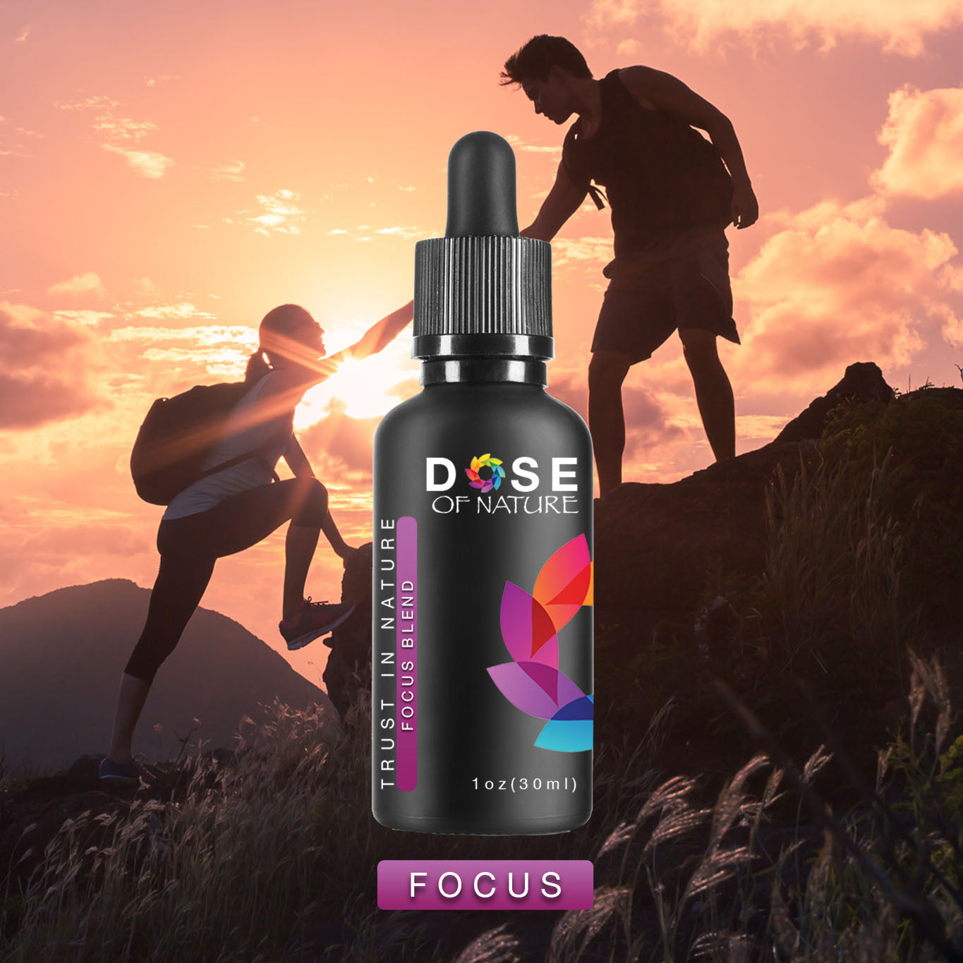 Dose of Nature Focus Blend - Lions Mane, King Trumpet, Reishi Mushroom