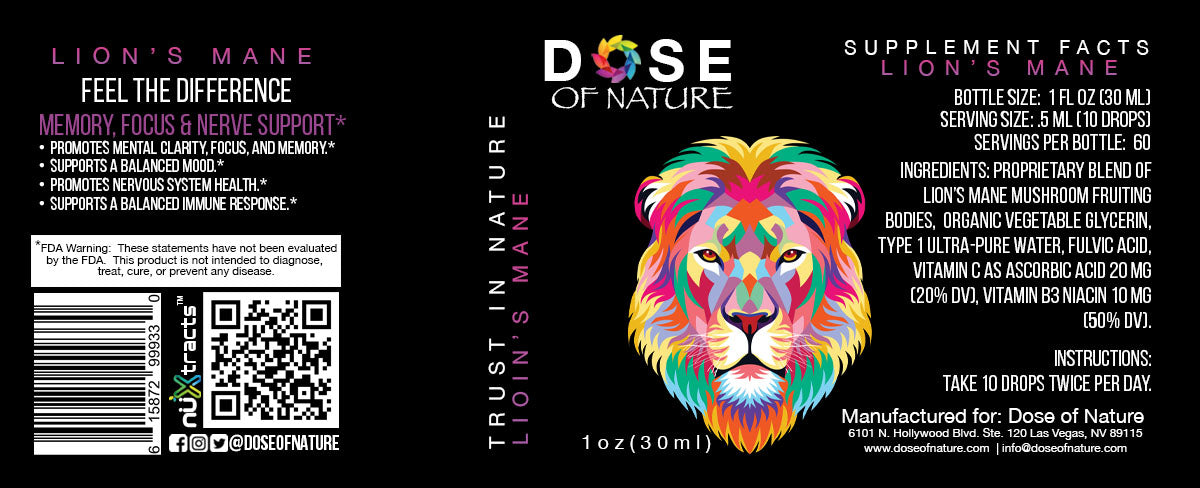 Dose of Nature Lion's Mane Mushroom